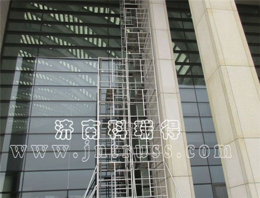 天津客戶購買腳手架現場搭建實圖